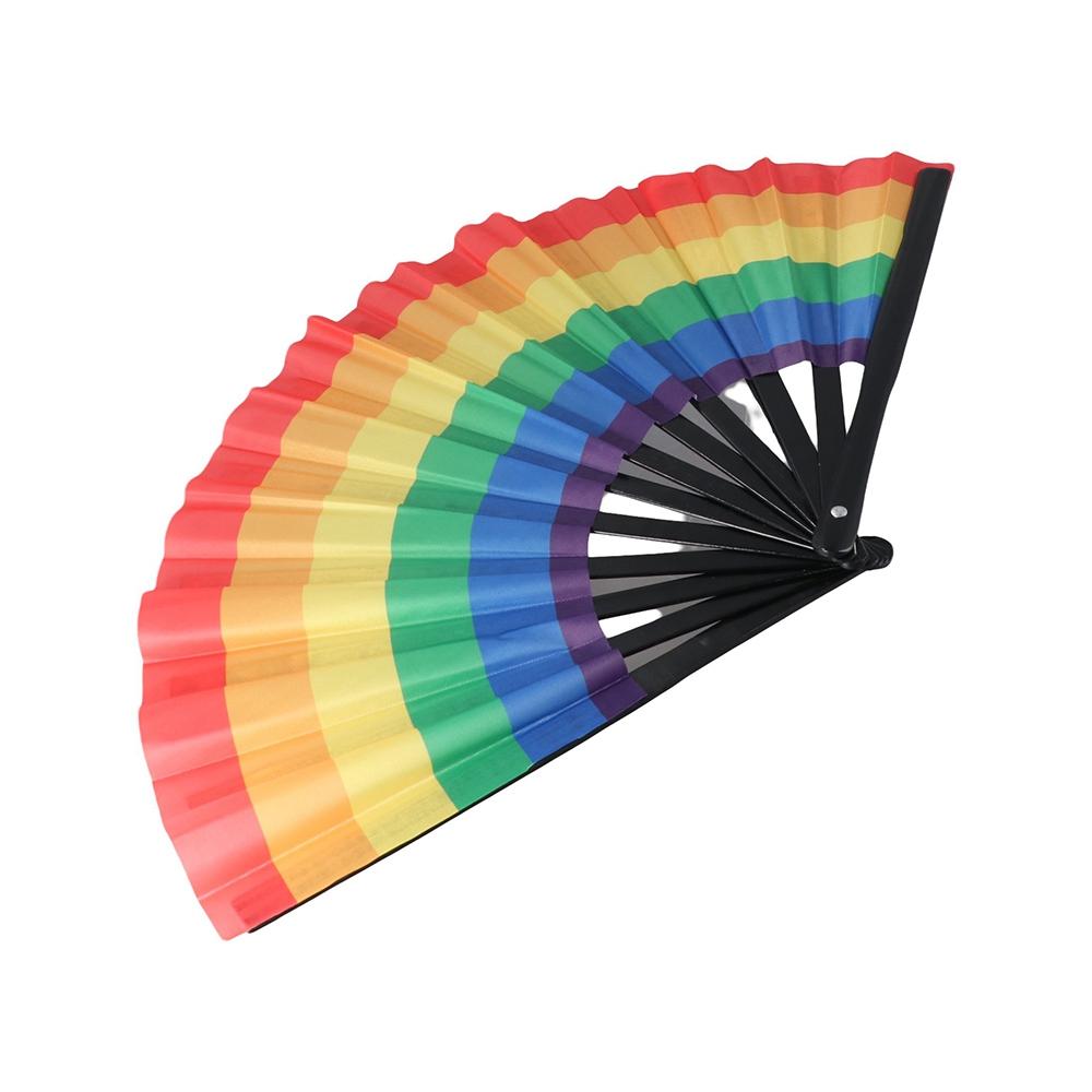 pcs Fashion Cloth Large Gift Bamboo Wood Festival Decor Dancing Fan Summer Supplies Folding Hand Fan