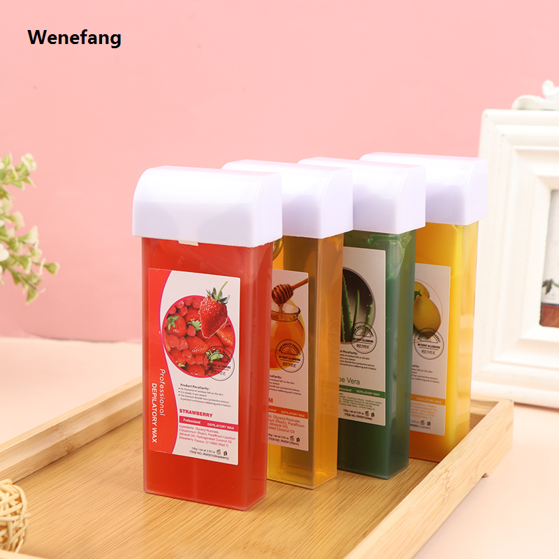 Wenefang 100G Roll On Depilatory Wax Cartridge Warmer Honey 2025 Heater Waxing Hair Removal for Women Men New