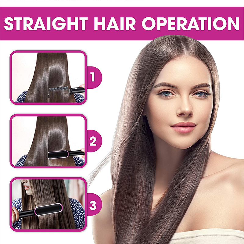 New style Hair Straightening Comb, Hair Maker, Curling Iron, Brush, Multifunctional Ion Straight Quick Heating Curler, Electric Quick Heating Comb