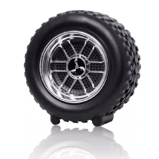 Tyre Shape Wireless Bluetooth Speaker with Extra Super BASS and Support USB & SD Card 10W Bluetooth wheel Speaker
