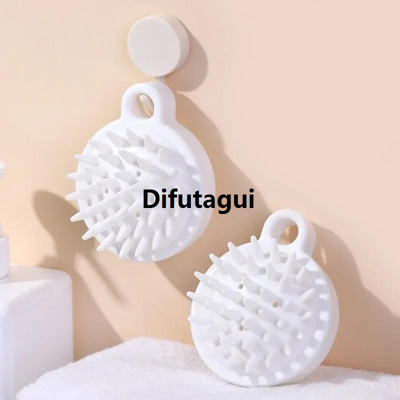 Difutagui 1Pc Japanese Shampoo Massage Comb Handheld Silicone Massage Luxury Scalp Shampoo Massage Brush Mini Head Meridian Massager