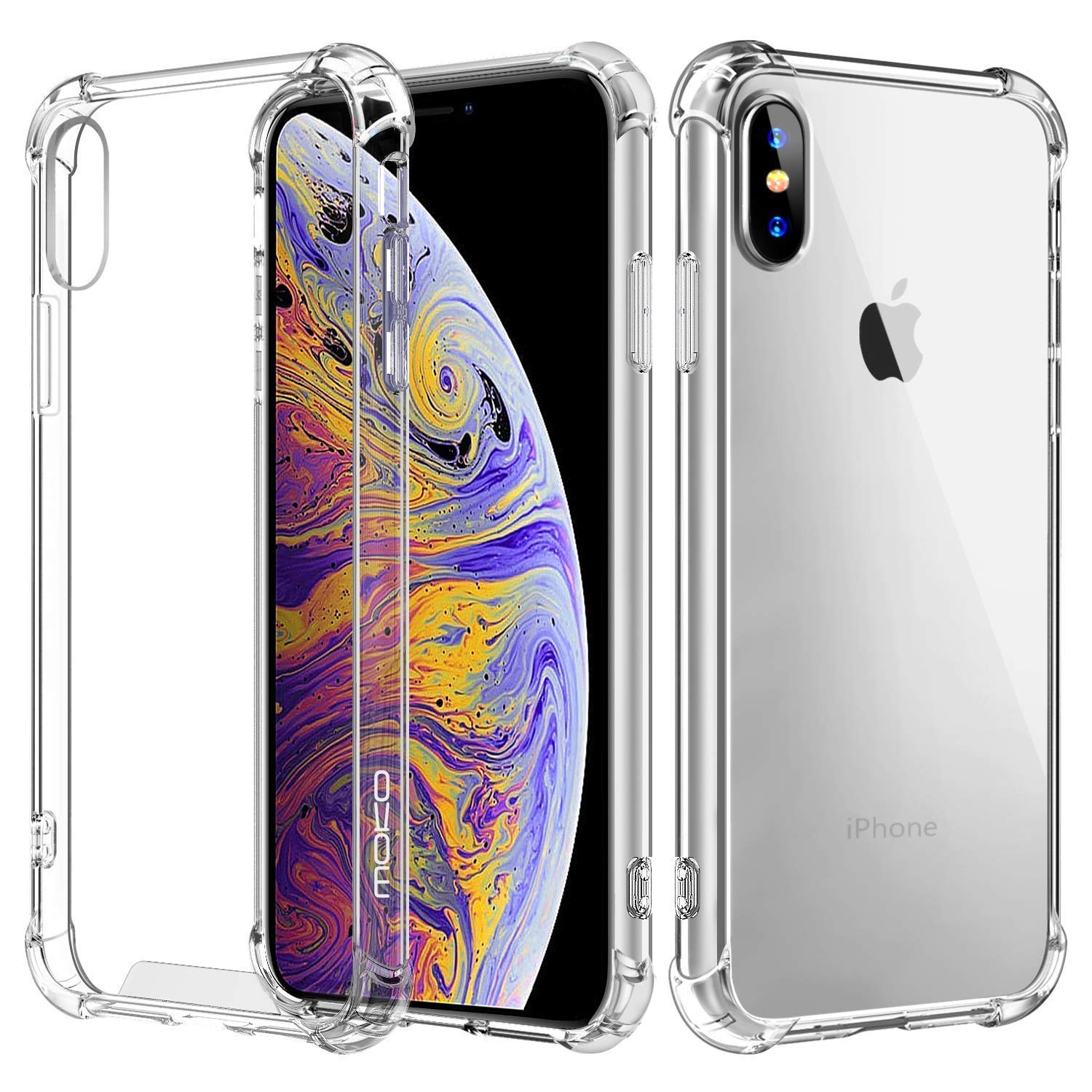 Clear Case for Apple iPhone XS Max (6.5inch) Soft Transparent Cover