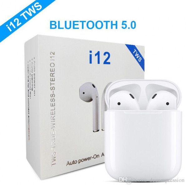 Bizzy i12 TWS (True Wireless Stereo) Bluetooth (Connect With All Bluetooth Devices).