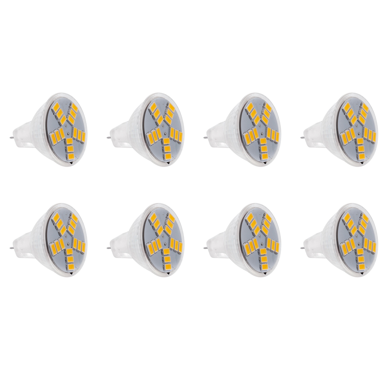 ZOROOM 8X 3W MR11 GU4 250LM LED Bulb Lamp 15 5630SMD Warm White Light