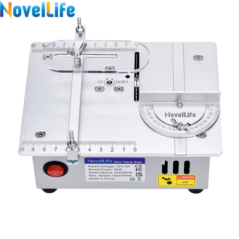 Mini Table Saw Small Woodworking Electric Bench Saw Handmade DIY Hobby Model Crafts Cutting Tool 775 Motor 96W 63mm HSS Blade R1 Bles Online DZ-27C-01