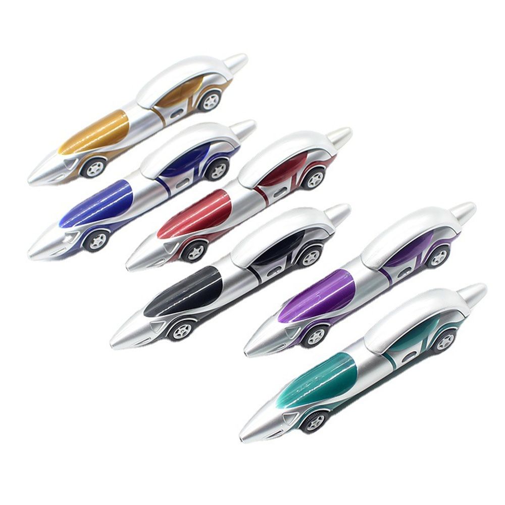 Writing Tool Funny Refill Ball Pen Child Gift Stationery Cartoon Ballpoint Pen Drawing Car Shape Pen Racing Car Pen