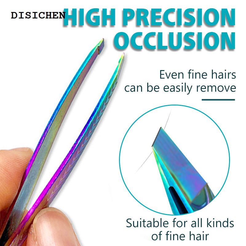 DISICHEN 2025 1Pcs Eyebrows Tweezers Trimmer Professional Beard Eyelash Brow Hair Removal Plucker For Face Makeup Tool Man Or Women' Bag