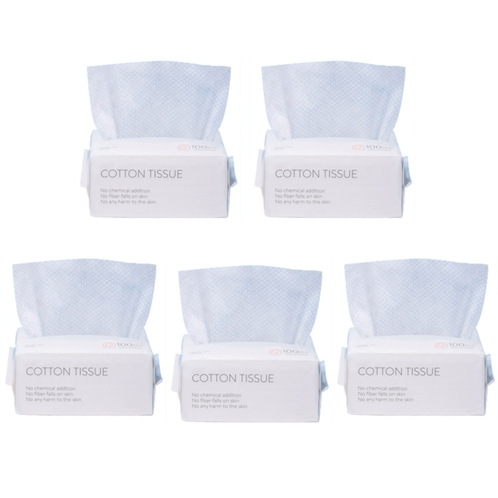 NAMUNY 500PCS Disposable Wash Face Towel, Clean Face Towel, Make of Cotton, Remove Makeup Towel, Wash Tissue