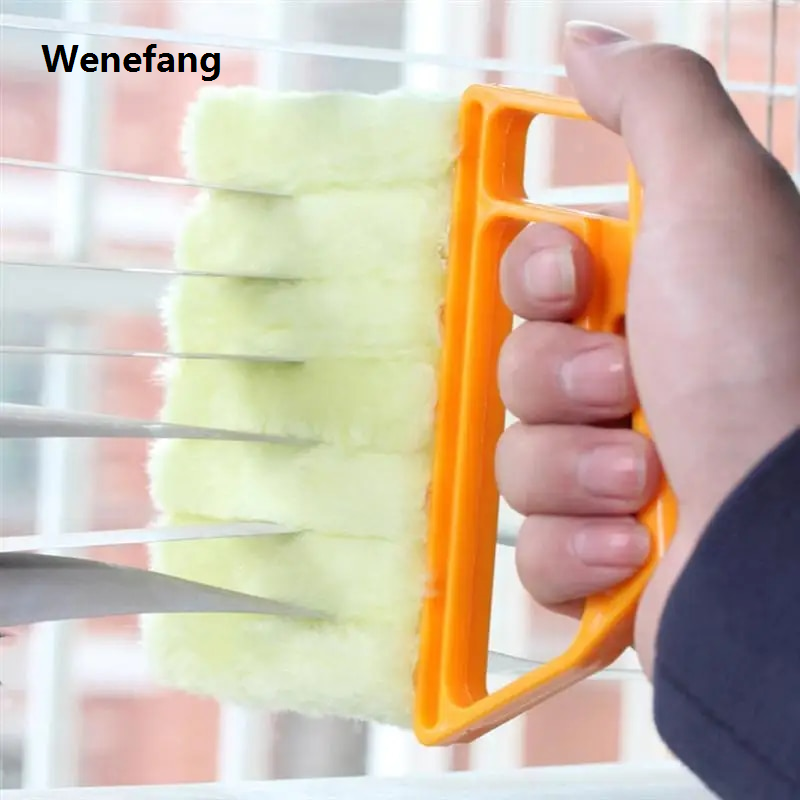 Wenefang Cleaning Tools Useful Microfiber Window Cleaning Brush Air Conditioner Duster Cleaner with Washable Blinds Produtos Para Limpeza De Casa