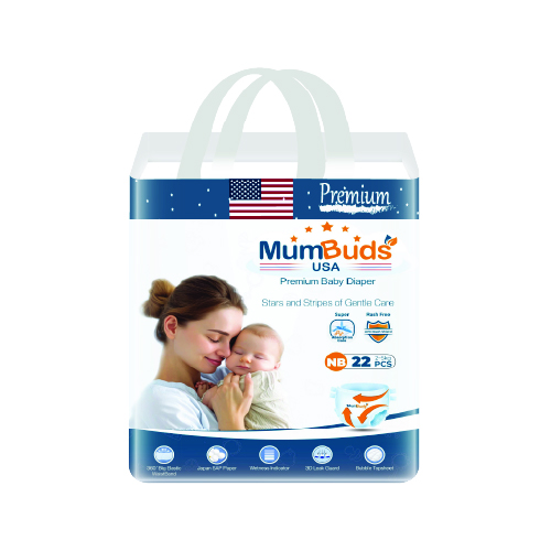 MumBuds USA Ultrathin Baby Diapers Newborn (2-5kg) - 22 pcs Tape Style | Ultra Soft, Breathable & Sensitive Skin Safe Diapers - image 1