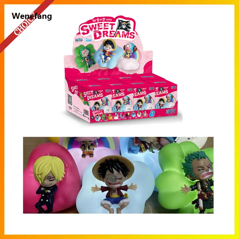 Wenefang One Piece Anime Luffy Zoro Nami Sanji Chopper Night Light Figures Hot Selling Blind Box Sweet Dream Luminous Ornament Mystery Box Toy Gift