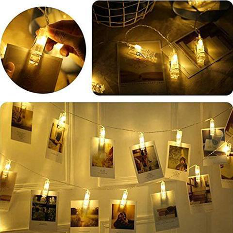 Plastic LED Light Photo Clip [20 pcs]