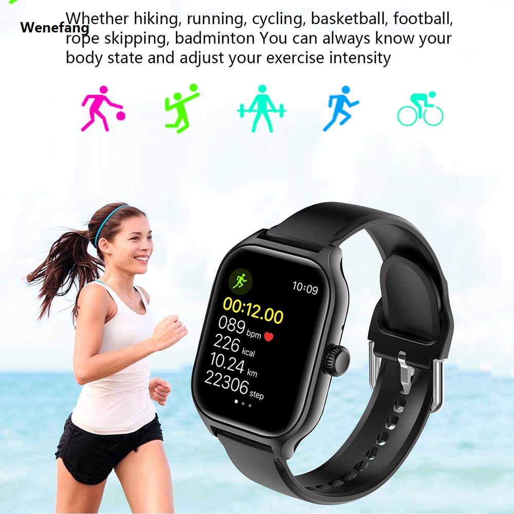Wenefang 2025 Smartwacth Men 1.73” Inch Display Fitness Bluetooth Call Health New Tracking Custom Photo Smart Bracelet Wacth GTS4 Fashion New