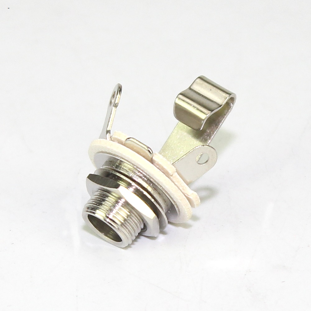 Sutuiying DAIERBUMP 10PCS 6.35MM Electric Guitar Input Jack Phone Jack Portable Mono Stereo Sockets For Pedal Guitar Female Connector