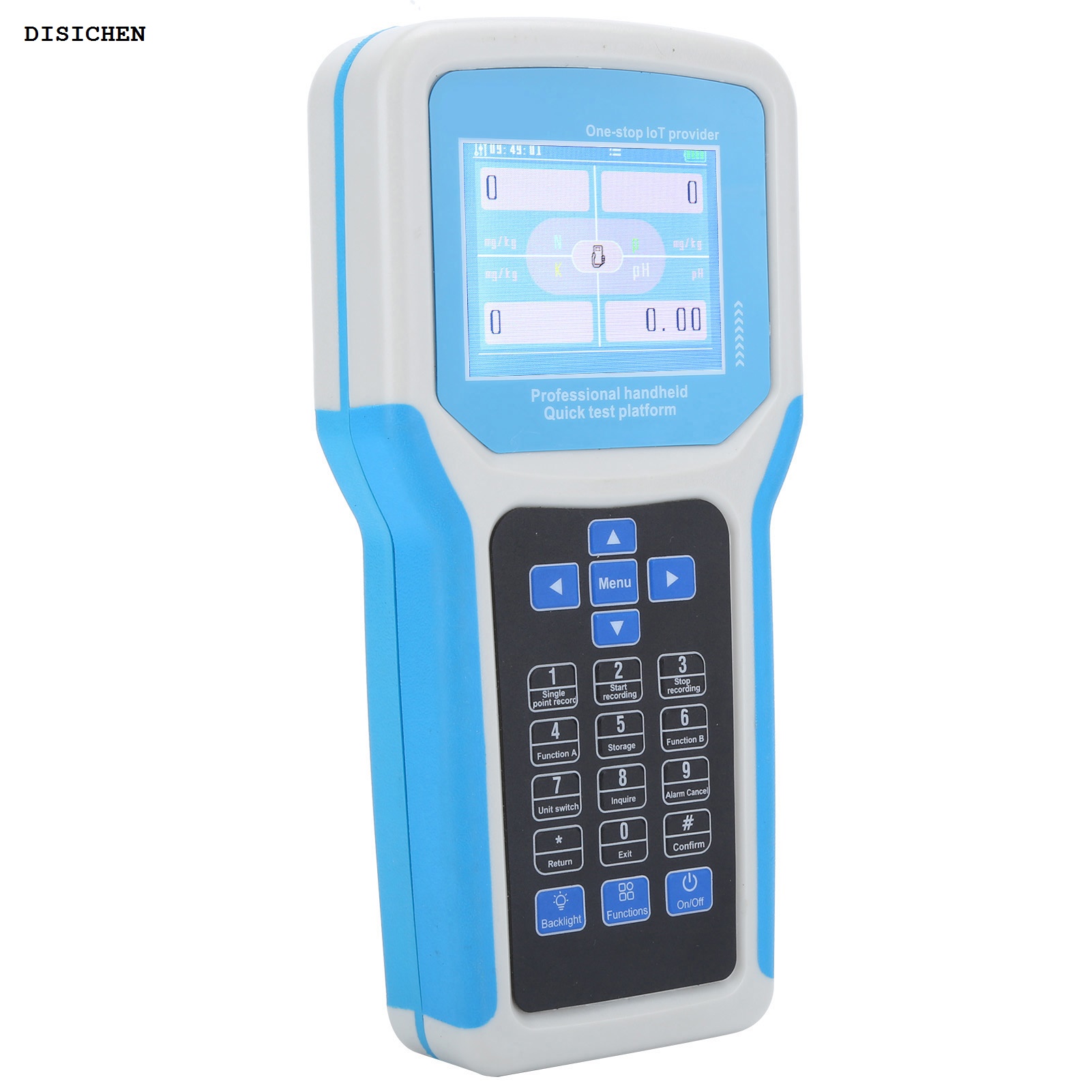 DISICHEN Special Intelligent Soil Tester Temperature Humidity EC PH Nitrogen Phosphorus Potassium Meter English Version Soil NPK Tester