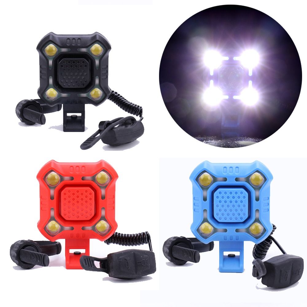 Waterproof 2 in 1 Bicycle Horn Light Night Riding USB Rechargeable Bike Bells 140DB Safety Riding Bike Cycling Accessories Electronic Bicycle