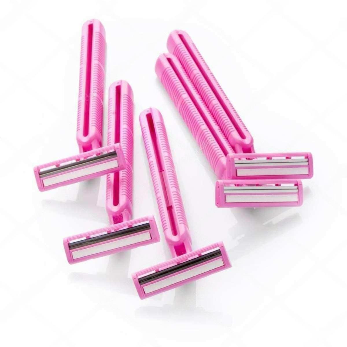 Combo 5 Pcs Women's Razor Two-Layer Blade Shaving Razor for Women Shaving Knife Hair Removal Razors - image 1