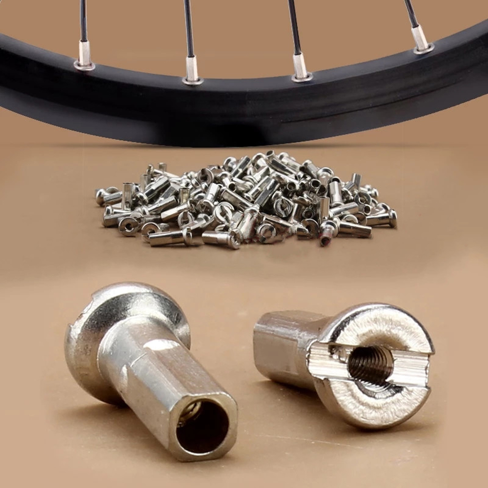 2 mm Mountain Bike Spoke Bolt Road Bike Bicycle Spoke Nipples Cycling Spokes Nipples Spoke Cap Spoke Screw