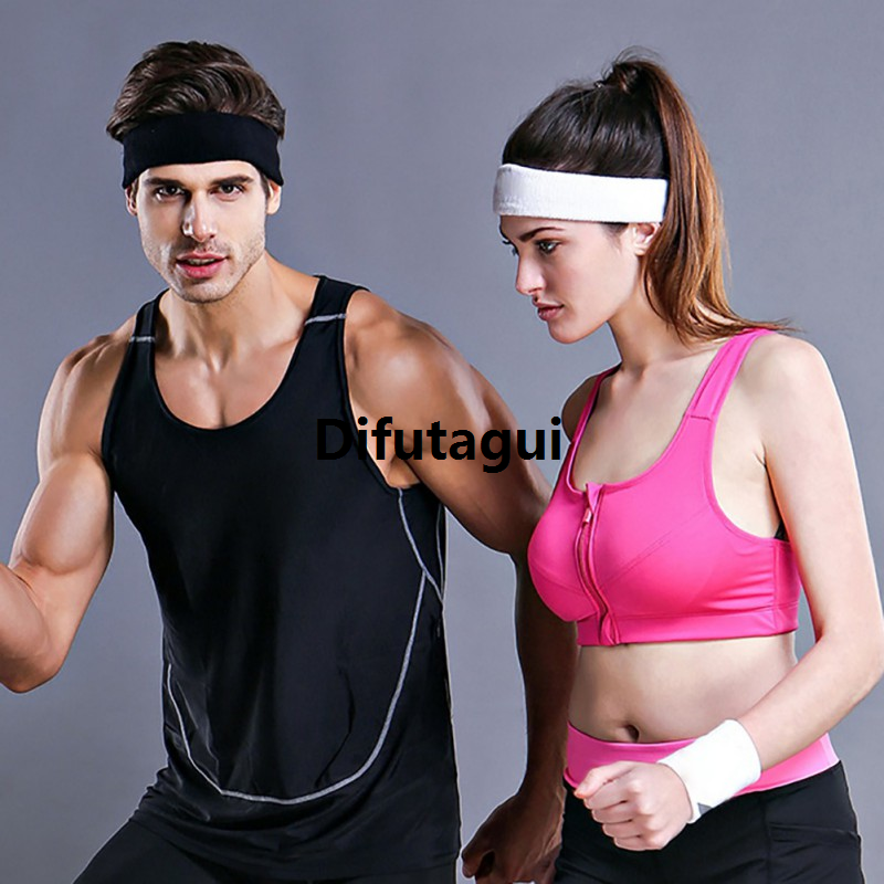 Difutagui Headband yoga fitness fashion towel sweat absorption New style European and American outdoor sports belt men