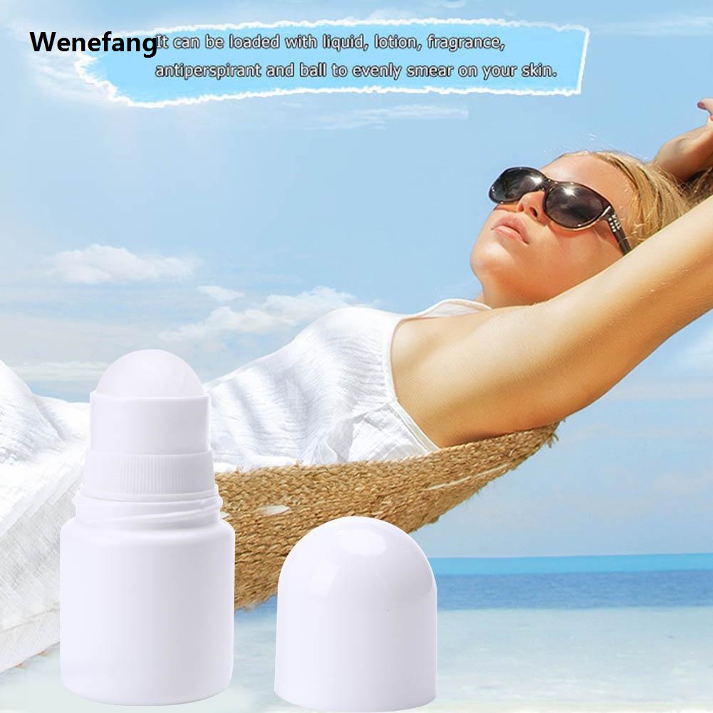 Wenefang Roller Bottle Pot Cream Box Makeup 30ml/50ml Portable Refillable Roller Bottle Essential Oil Perfume Mist Container