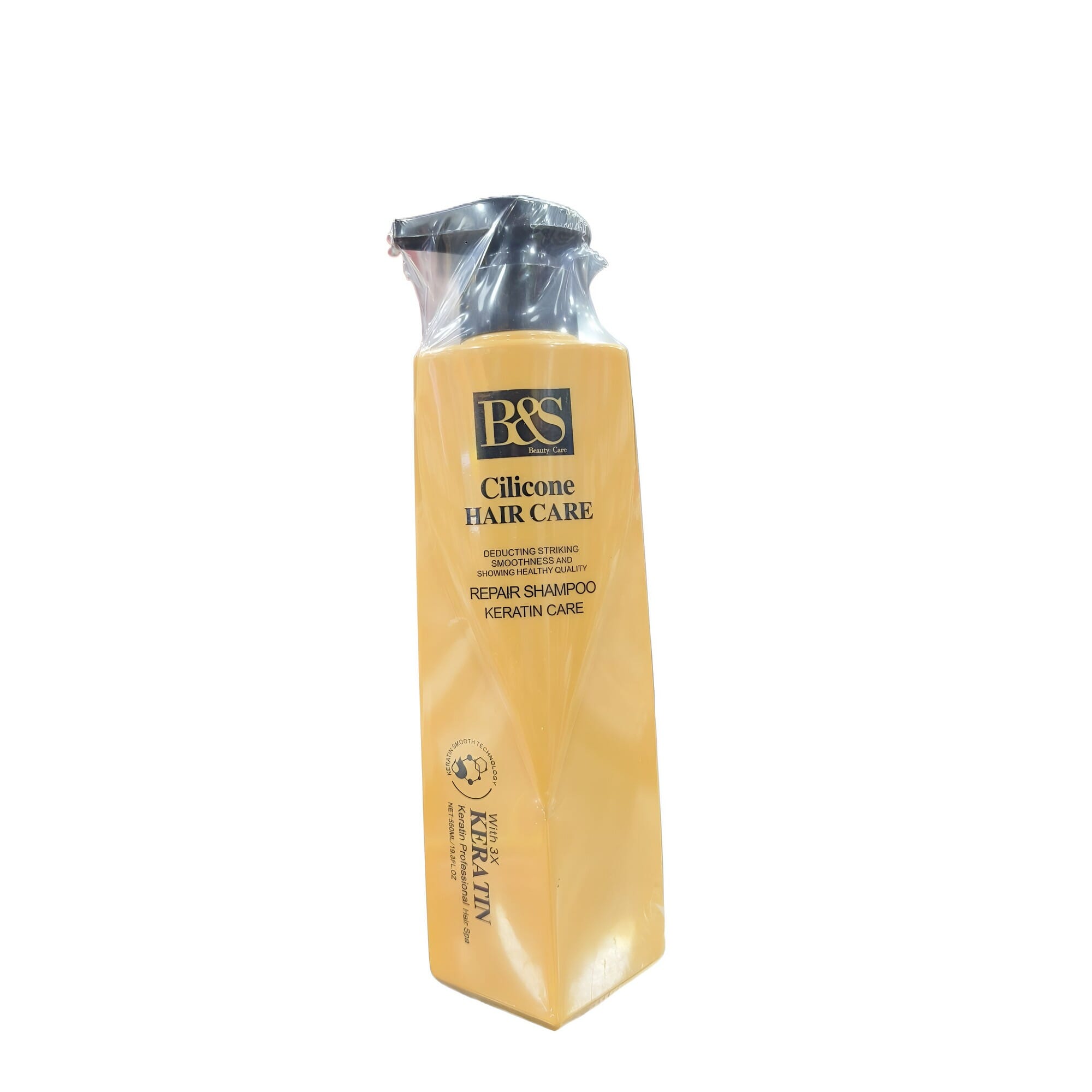 B&S Cilicone Keratin Hair Care Repair Shampoo 550Ml