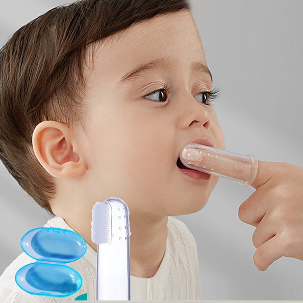 Mumlove Silicone Baby Finger Toothbrush for Infants and Toddlers