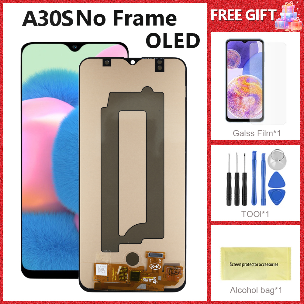 Clearance sale Super AMOLED A30S Screen For Samsung Galaxy A30S A307 A307F A307FN A307G A307YN Lcd Dispaly Digital Touch Screen With Frame