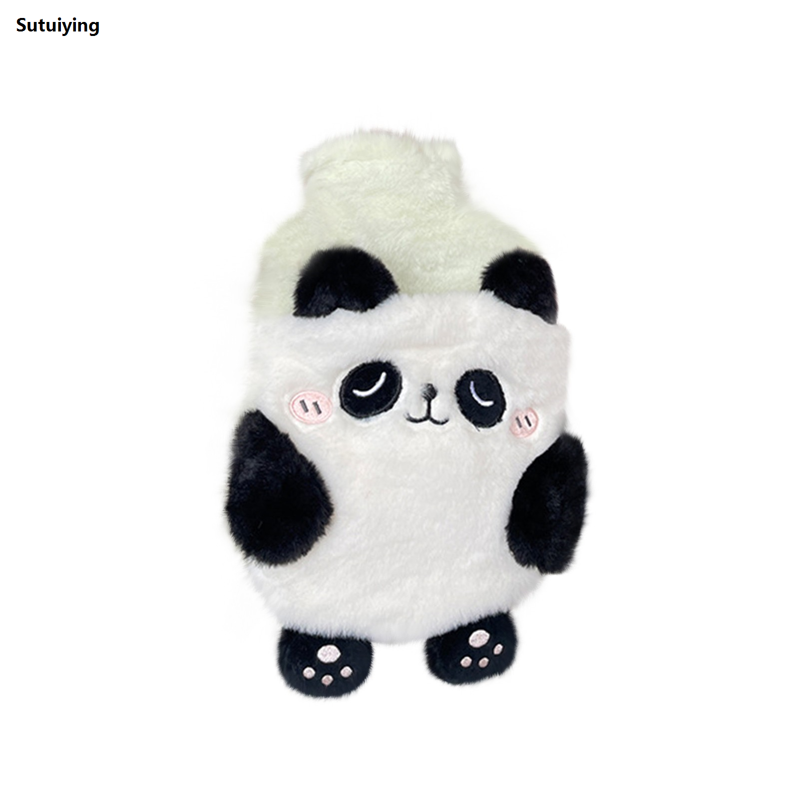 Sutuiying Cartoon Plush Hot Water Bottle, Water Filling Hot Water Bottle 2025 New Can Be Inserted Into The Hand Flushing Water Warming Hand Bag