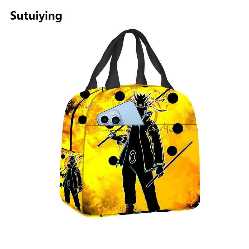 Sutuiying Hot 2024 New Naruto Ice Bag Insulated Lunch Bag Children’s School Hot Selling Picnic Bag Best Gift for Children Mochila Sports Backpack