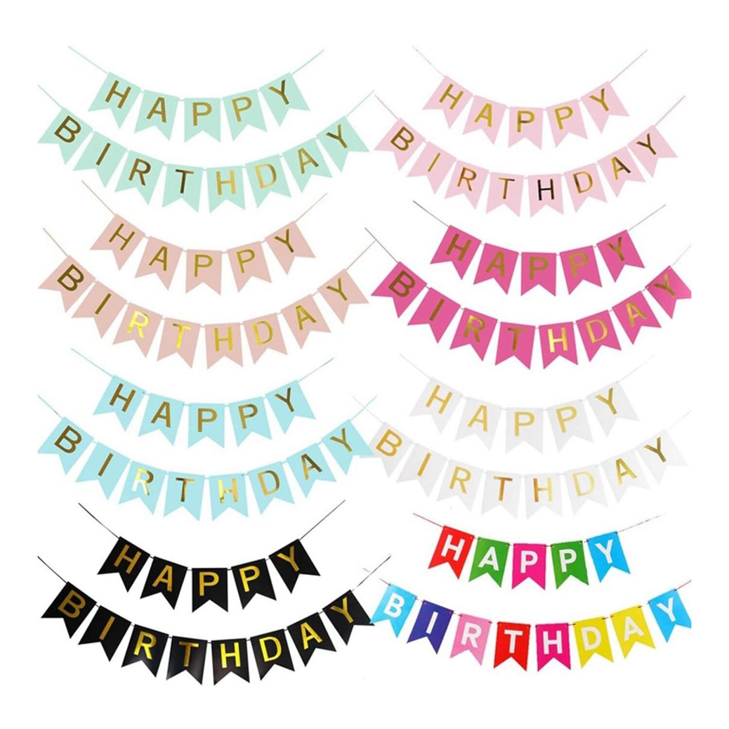Happy Birthday Banner/Bunting 65 CM