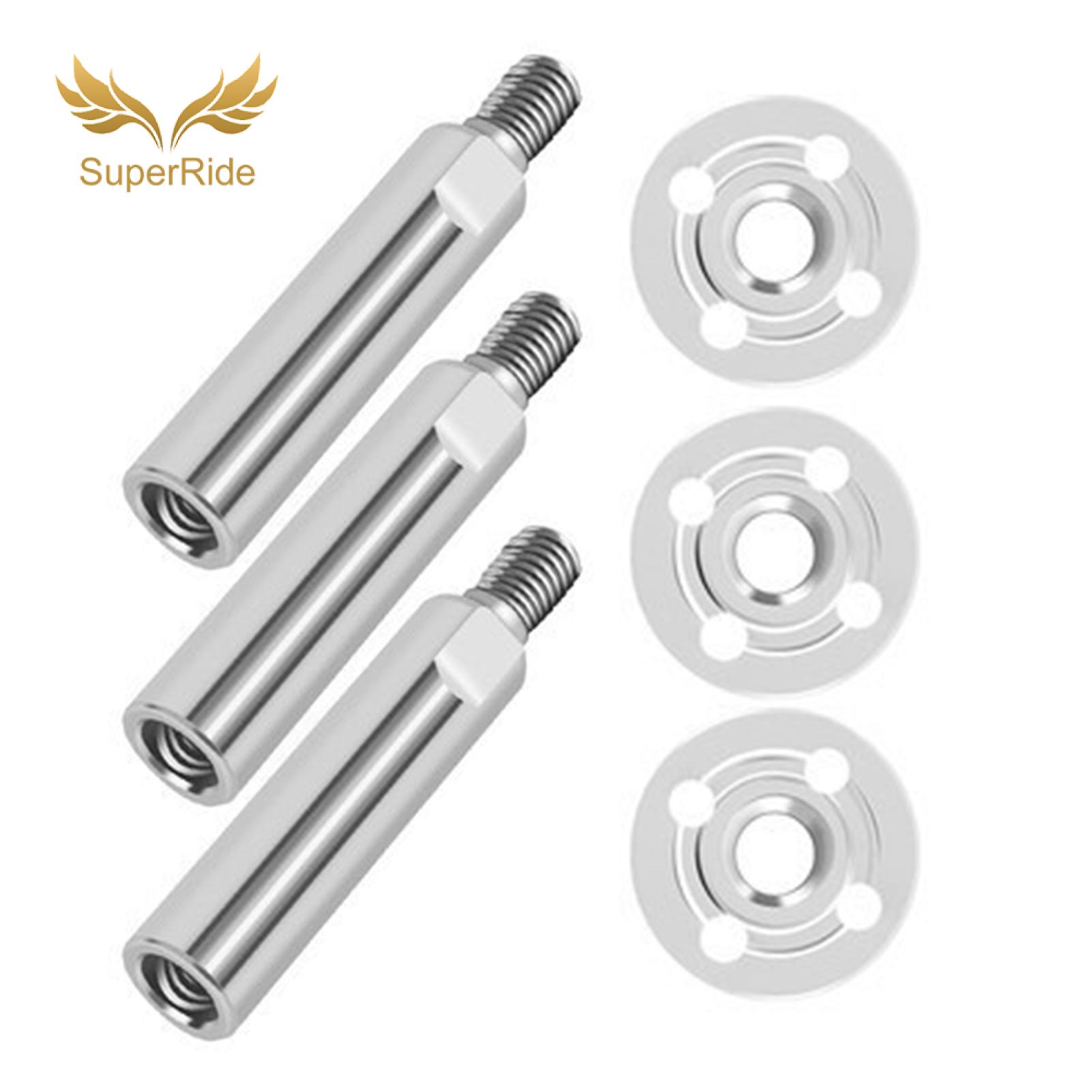 SuperRide Connecting Rod Set Angle Grinder Extension Rod Set Easy Installation Thread Extension Kit for Rustproof Corrosion Resistant Grinding