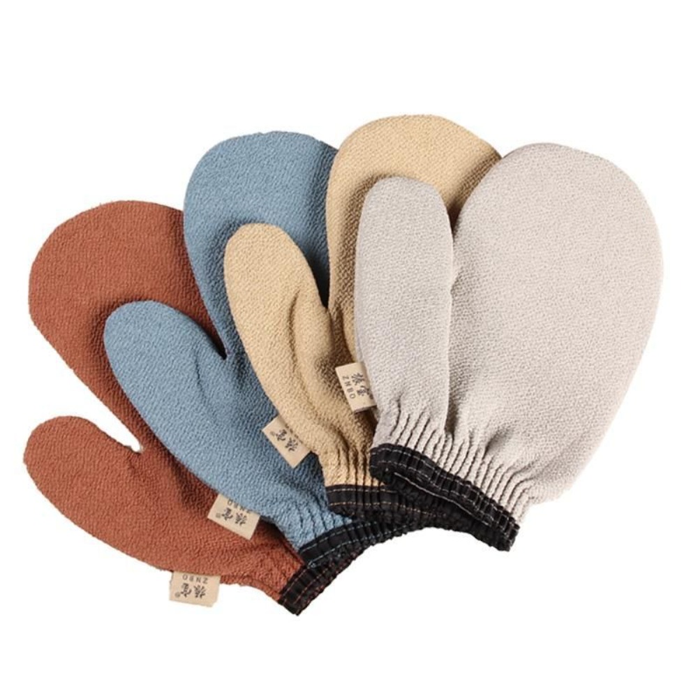 Quick-dry Plant Fiber Rubbing Gloves Massage Non-slip Bath Towel Exfoliating Body Massage Glove Shower