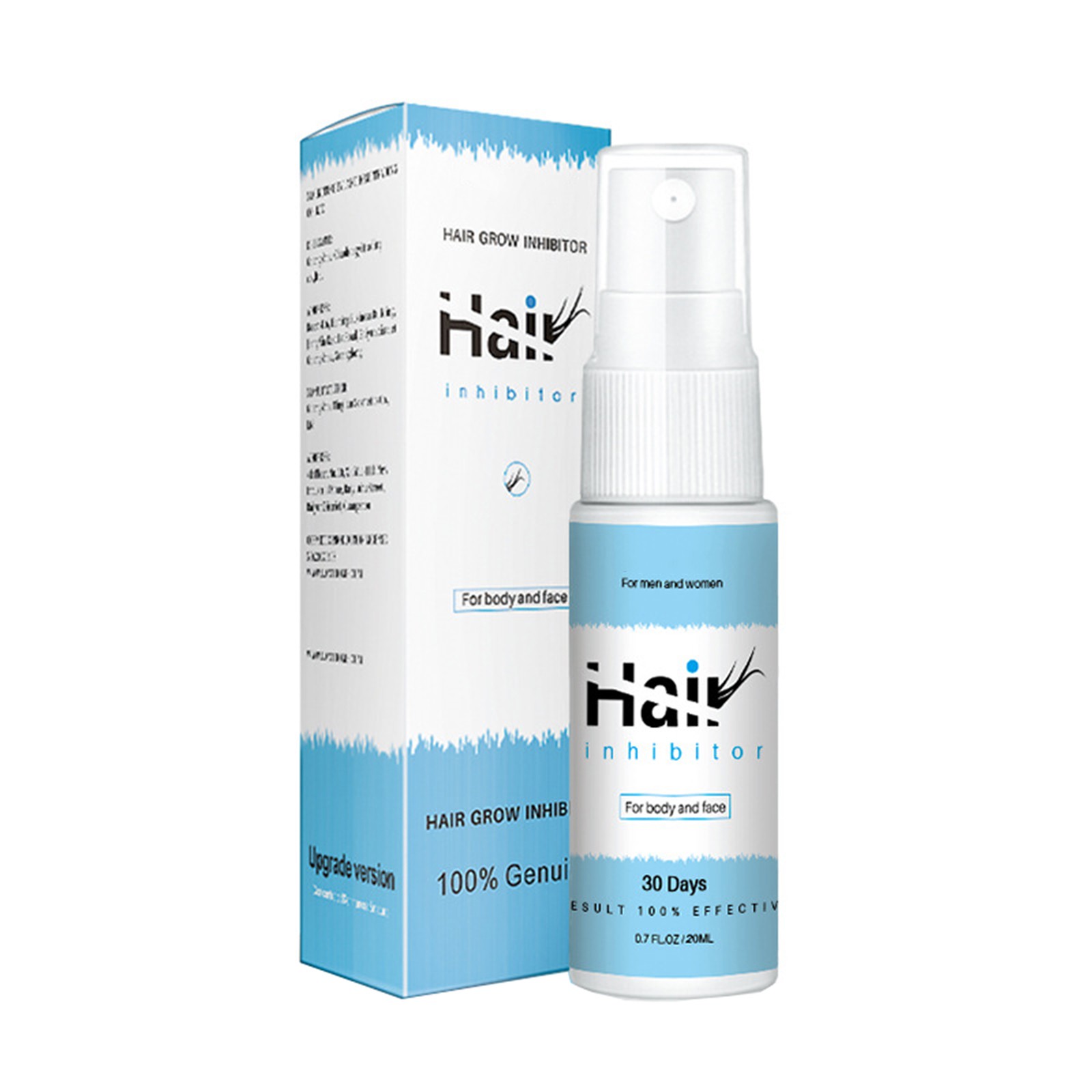 New Natural Hair Removal Hair Suppression Organic Hair Growth Inhibitor 20ml