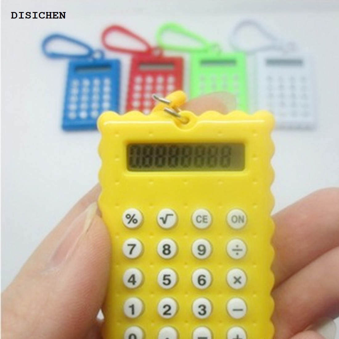 DISICHEN 2025 New Student Mini Electronic Calculator Candy Color Calculating Office Supplies Gift Super Small Mini Electronic Calculator