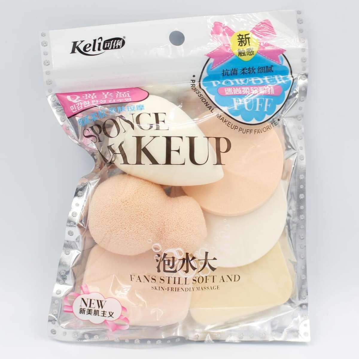 Powder Puff Sponge Makeup Beauty Blender 6 Pieces Set