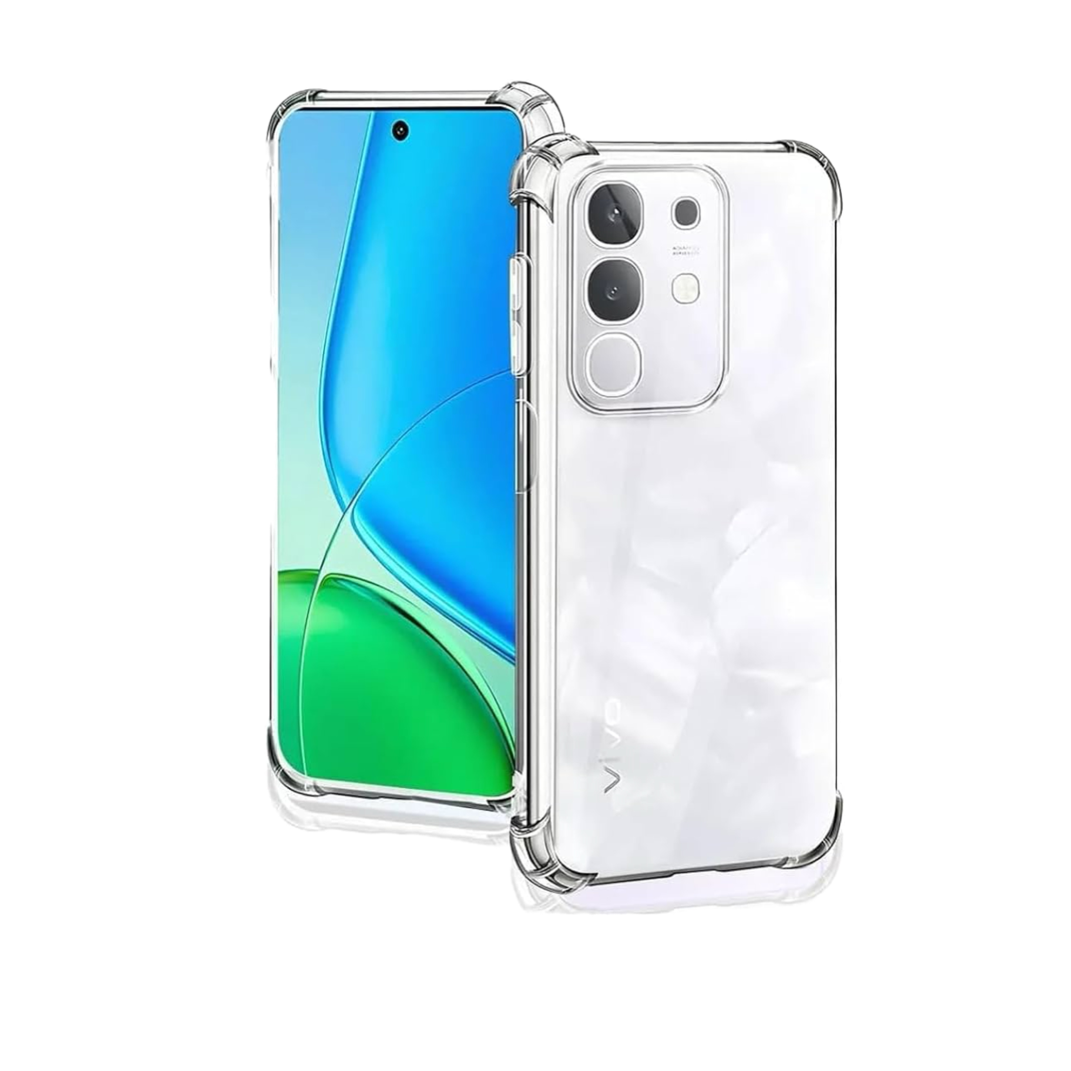 Iqoo Z10X(5G) Soft Transparent TPU With Side Bumped Cover