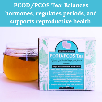 PCOD Tea | PCOS Tea | Hormonal Balance Tea, Blend of Spearmint, Nettle, Arjuna, Raspberry Leaf Tea | 20 Tag Less Tea Bag Box by Tea Amo Nepal
