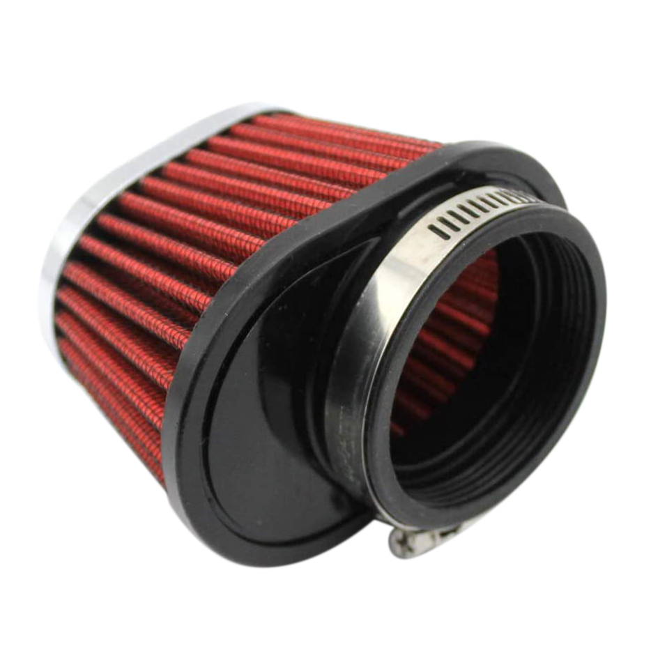 NAMUNY 1Pcs Universal Round Tapered Car Motorcycle Air Filter 51mm 2 inch Intake Filter-Red