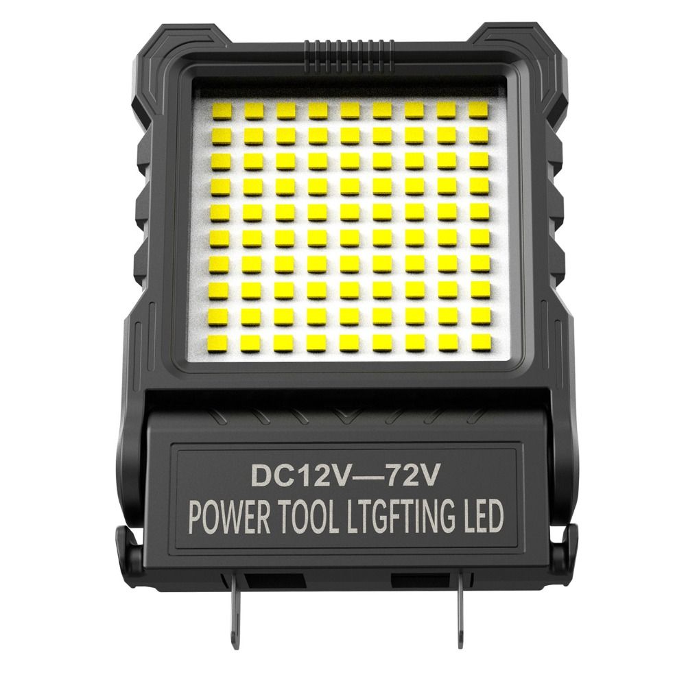 High Quality Angle Adjustable LED Work Light Super Bright Long-Lasting Strong Light Portable Work Lights Rotatable Durable Outdoor Searchlight 12-72V Li-ion Battery