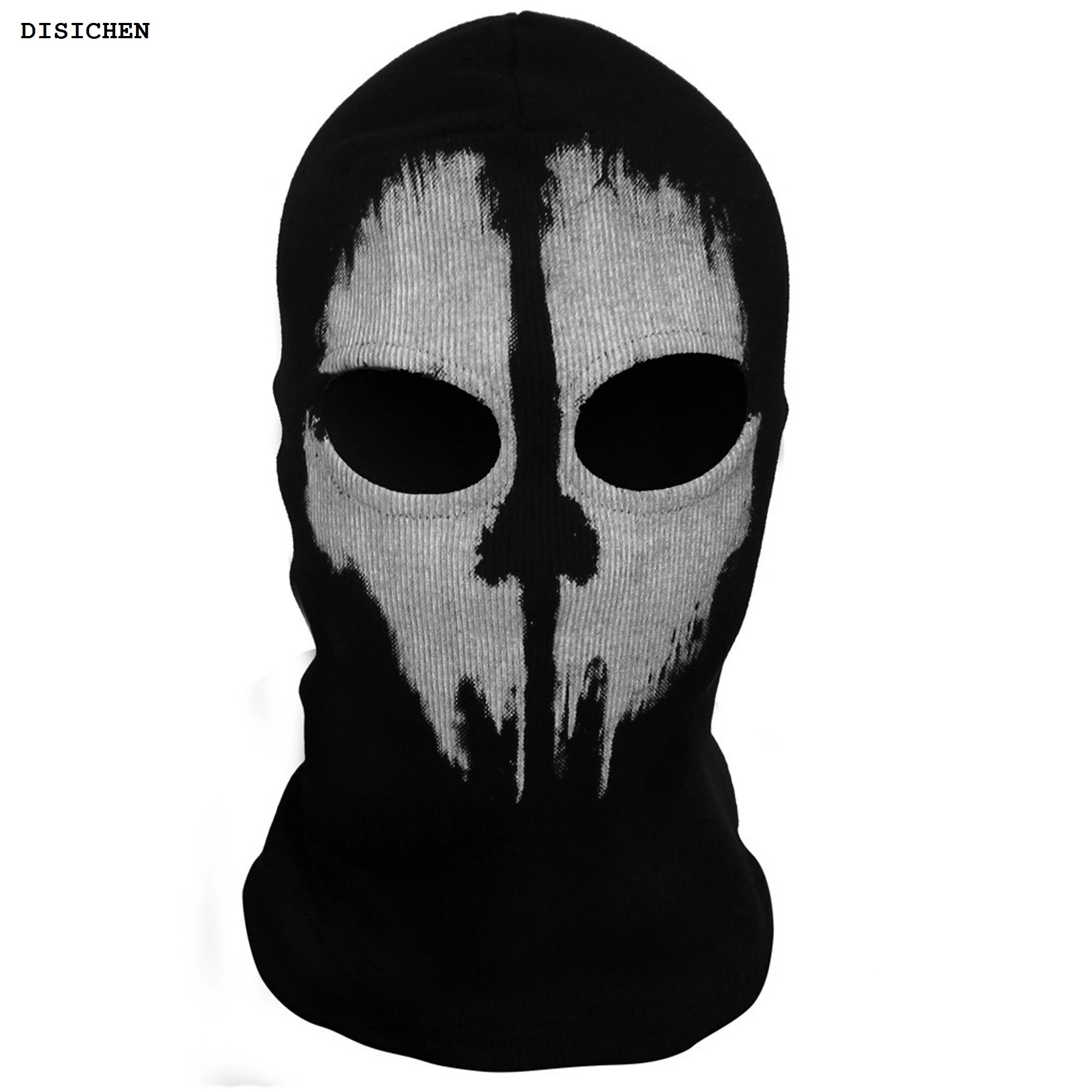 DISICHEN Luxury Uni Cotton Balaclava Ghost Skeleton Mask Skull Ski Headwear Scarf Hood Motorcycle Helmet for Outdoor Motorcycle Hiking