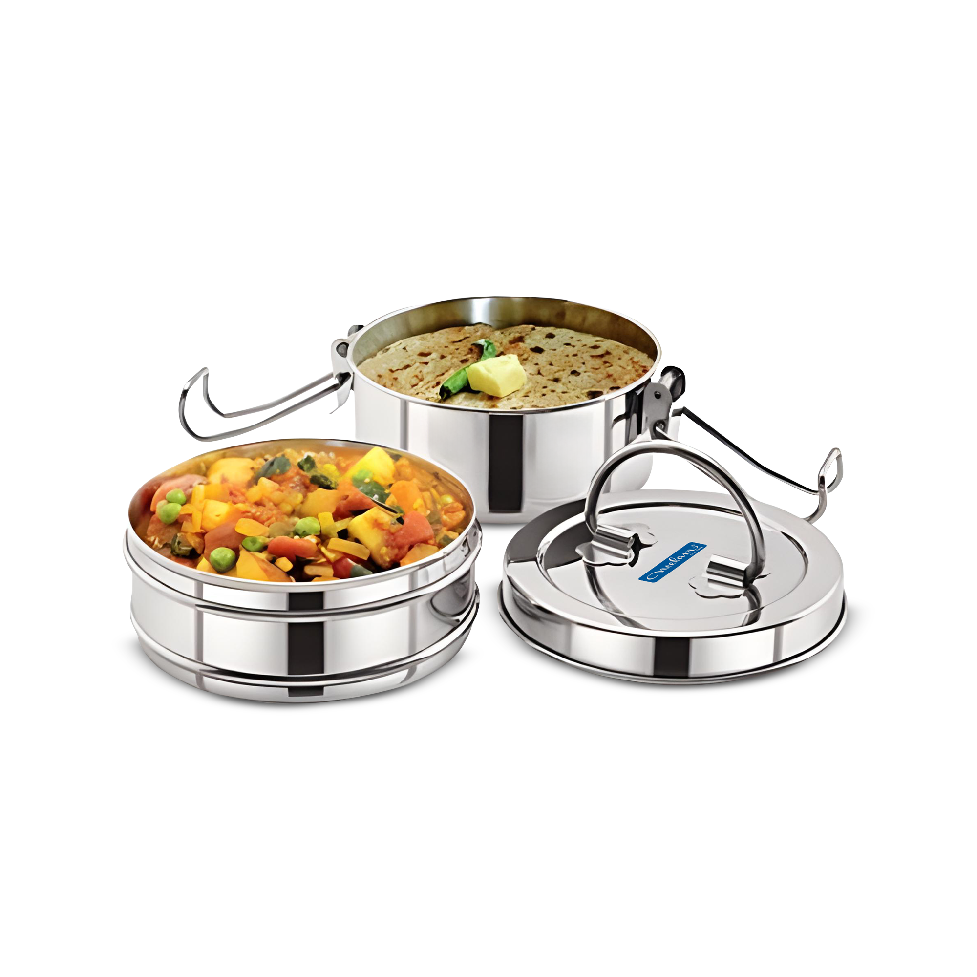 Neelam Dinnerware Stainless Steel Tiffin Sada 1100 Ml 7X3
