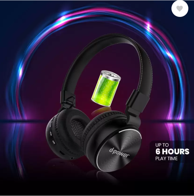 RC Victor Wireless Stereo Headphone | Crystal Clear Calling | Integrated Controls | FM Radio | 3.5MM Aux input | Ultra HD Sound