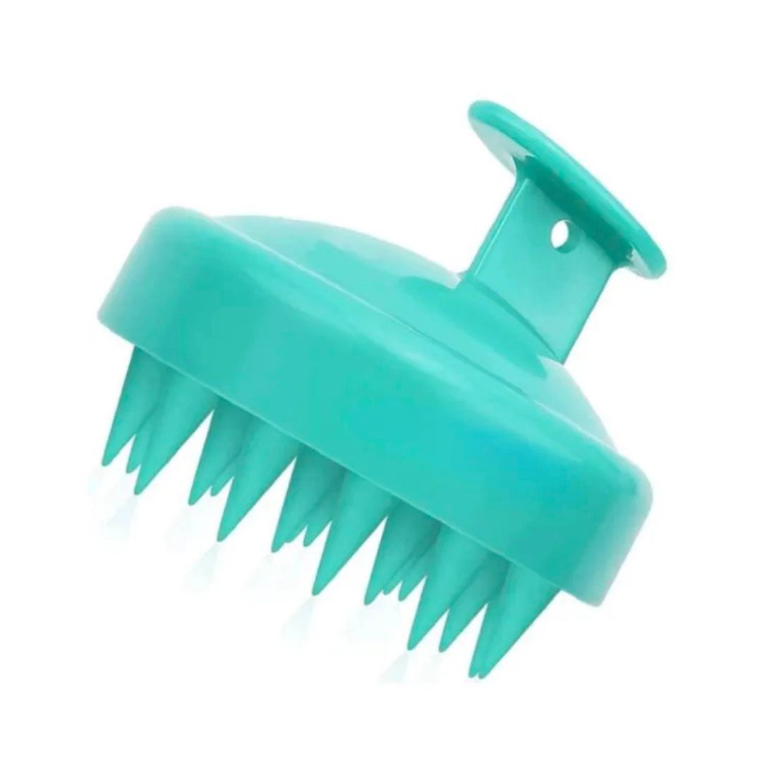 “SilkySmooth Soft Silicone Scalp Shampoo Brush - Gentle Exfoliating Hair Cleansing Tool”