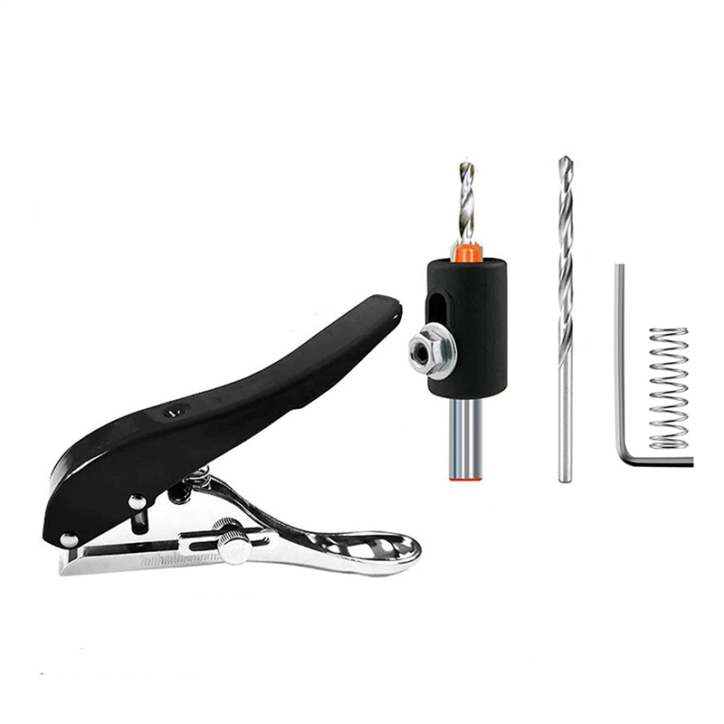 2set 8mm Heavy Duty Single Hole Puncher for Paper Crafting,20 Sheet Punch Capacity,Round Puncher Plier Paper Cutter