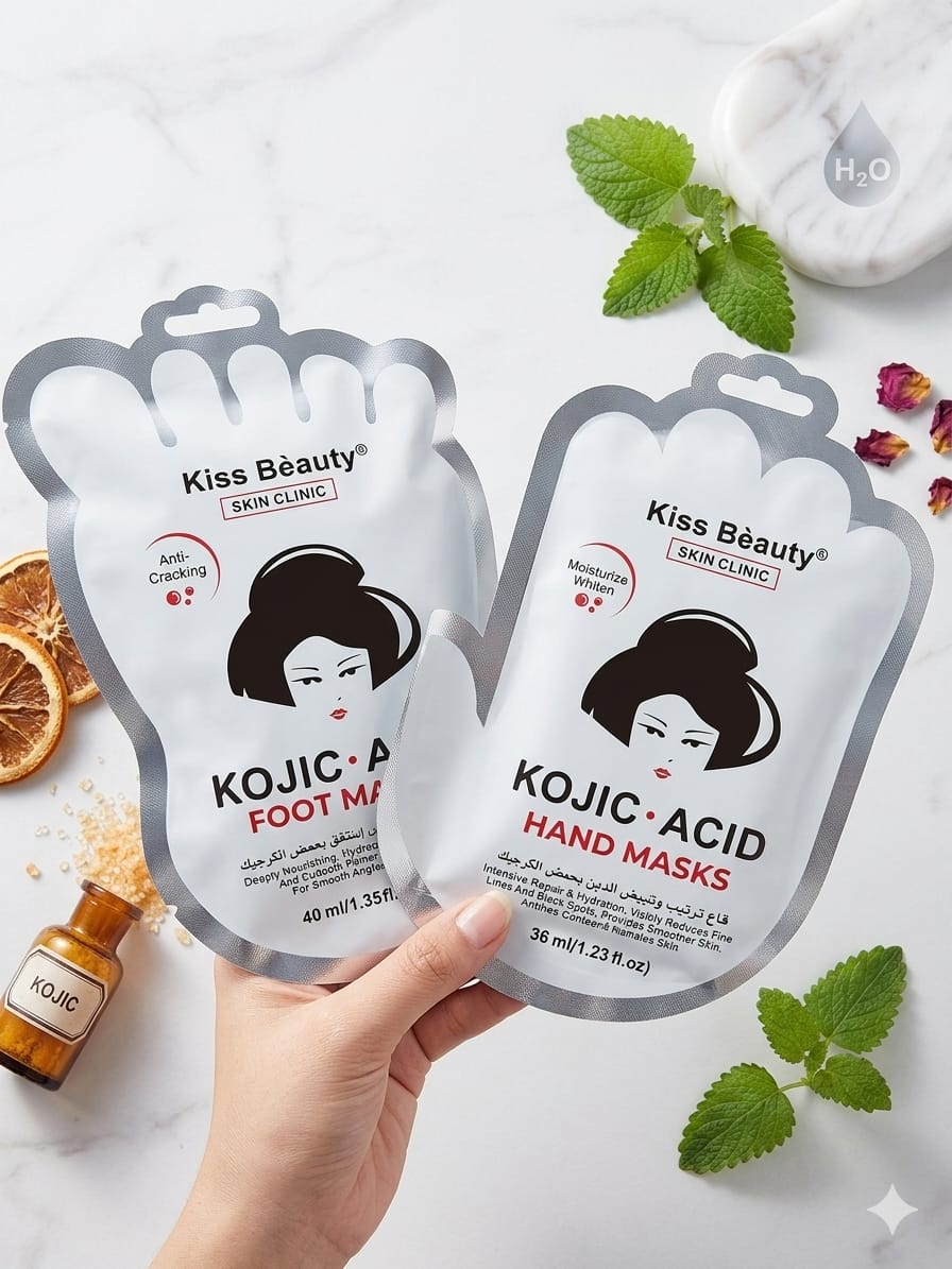 Kojic Acid Hand and Foot Mask for Whitening and Moisturizing"
