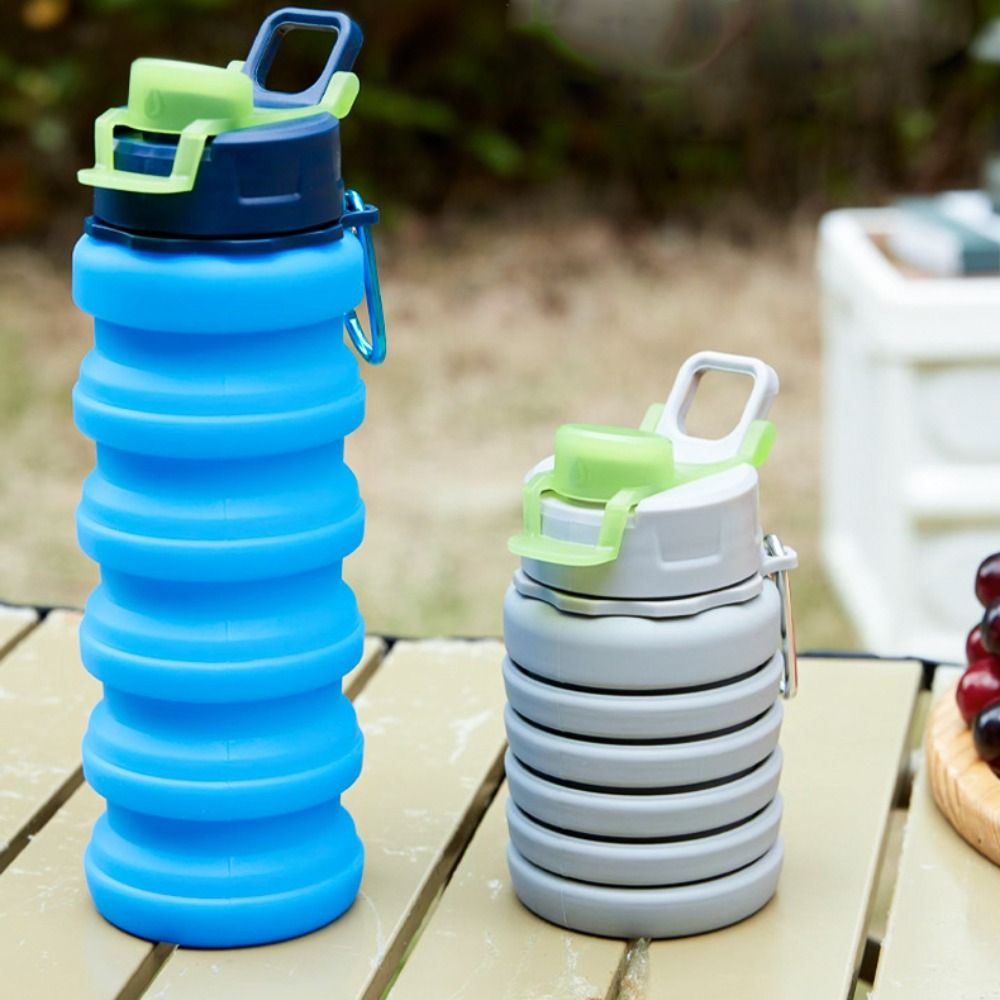 Outdoor Large-capacity Collapsible Sport Bottle Portable Leak Proof Sports Water Bottle Reuseable Creative Foldable Drinking Cup Hiking