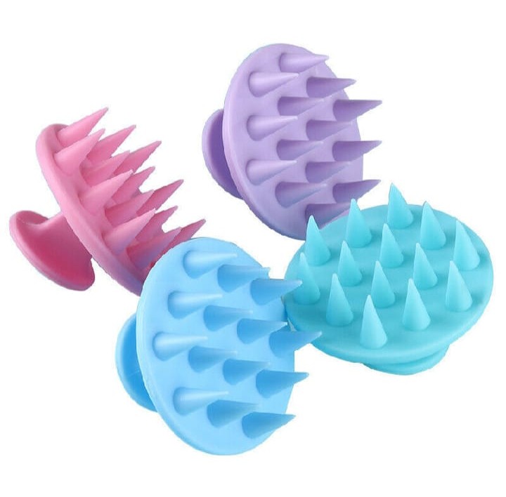 Round Hair Scalp Manual Massager Shampoo Hair Brush Super Soft Bristles for Exfoliating, Anti-Dandruff