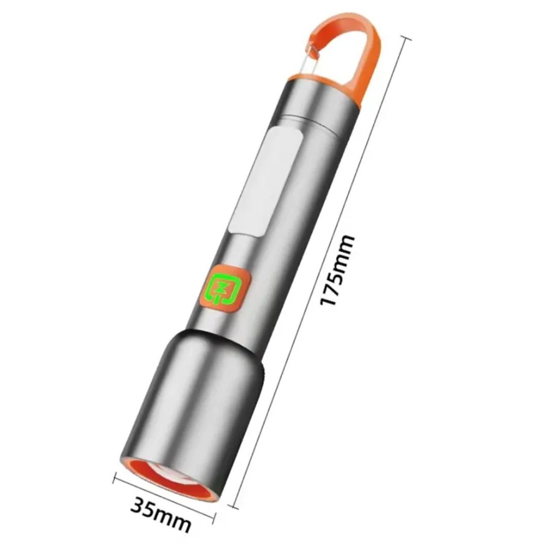 High-Power Rechargeable LED Flashlight - 500 Lumens, 1000m Long-Range Beam - Smartgallery