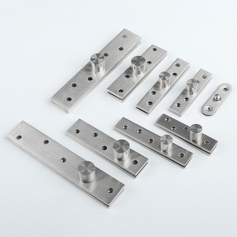 Durable Stainless Steel Door Pivot Hinge 360 Degree Rotation Up and Down Location Shaft 75mm-150mm Heavy Duty Positive Axis Eccentric Shaft Door Cabinet Cupboard
