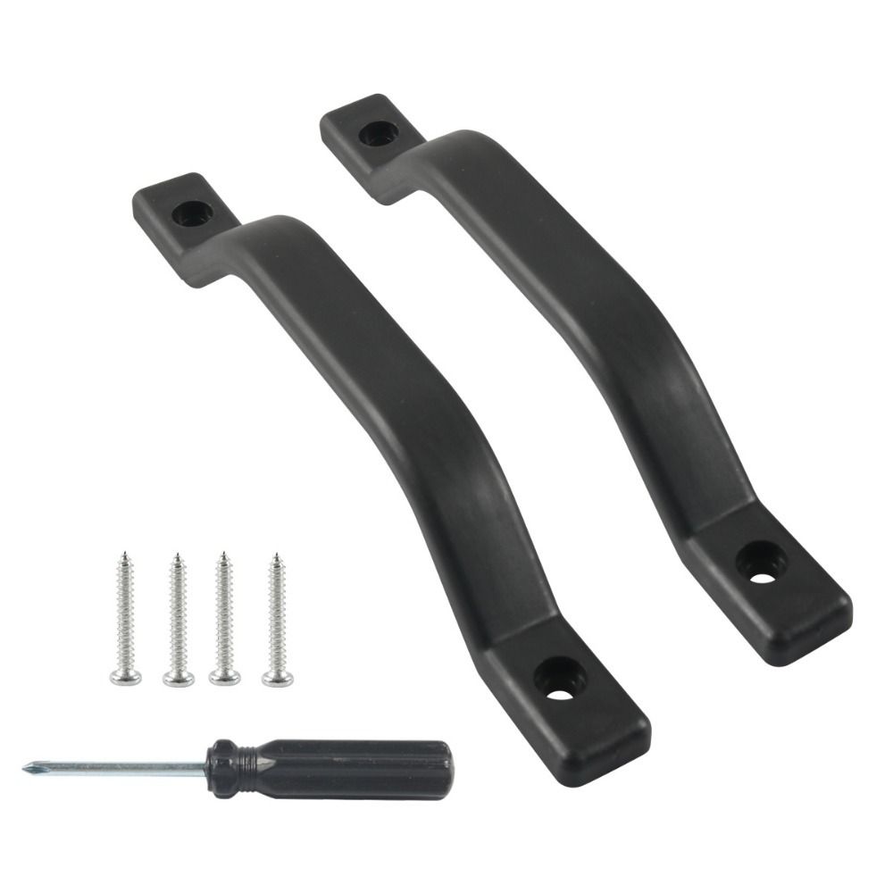 2 PCS Durable ABS Handle Trailer Door Grab Handle Efficient Accessories Entry Door Safety Grab Rods Grab Assist Handle Black Antislip Handle Campers